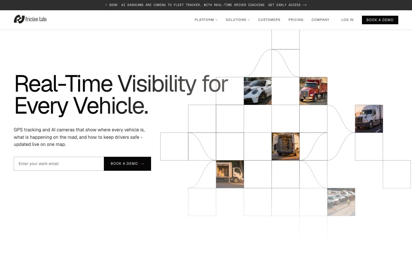 Friction Labs website home page